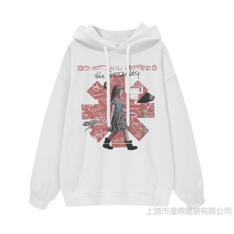 Red Hot Chili Rock Band American Street Men's and Women's Hooded Crewneck Sweatshirts Red Hot Chili Rock Band American Street Men's and Women's Hooded Crewneck Sweatshirts