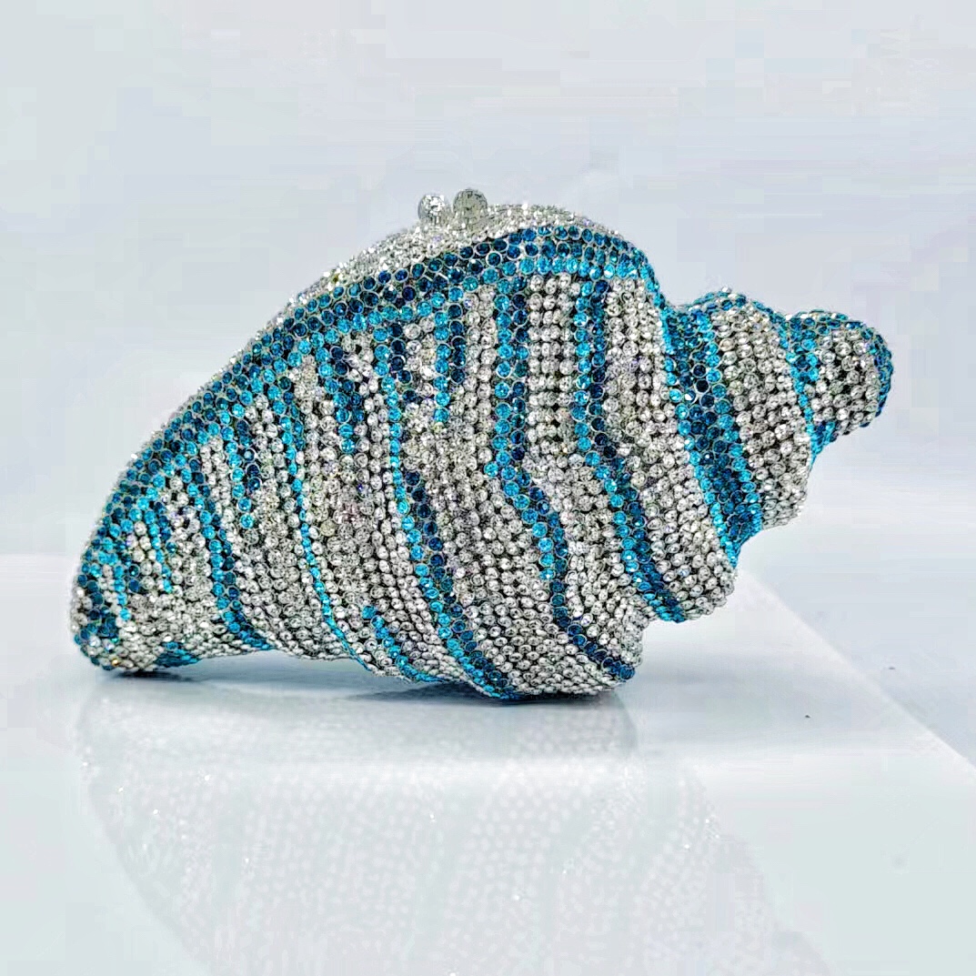 Metal Conch Rhinestone Evening Bags display picture 20