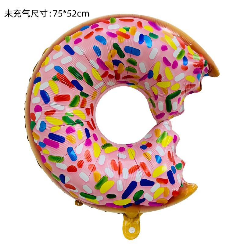 Cross-border chocolate donut balloon birthday burger fries hot dog…