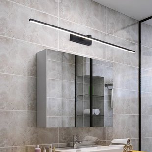 New mirror headlight bathroom mirror cabinet Nordic modern simple mirror headlight bathroom wall lamp led makeup mirror cabinet