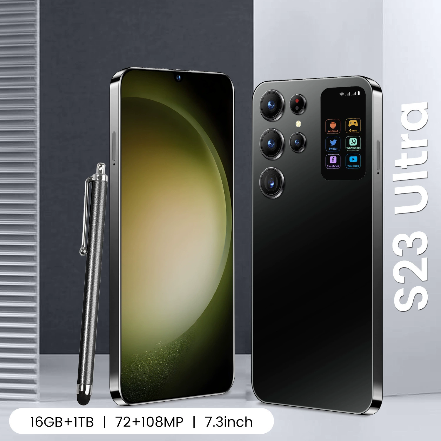 Новый 6,26-дюймовый трансграничный смартфон S23 Ultra с 1+16G суб-экраном Android «все в одном» от зарубежного производителя