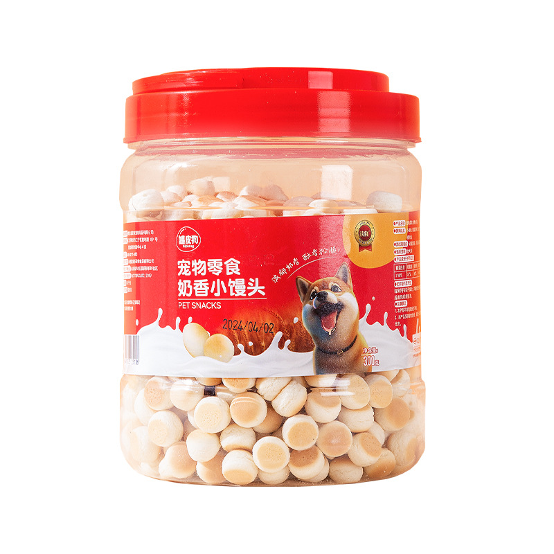 Bollos pequeños con sabor a leche molar para perros
