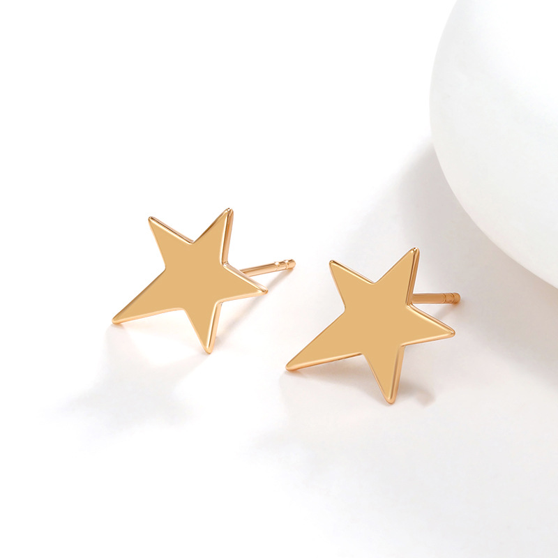Pendientes de aleación simples y únicos de Xuping Jewelry para mujer, pendientes de estrella elegantes y de alta gama, joyería al por mayor.