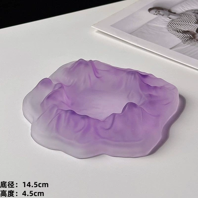 creative high-end anti-flying ashtray, Car ashtray - iceberg-ashtray-matte-purple