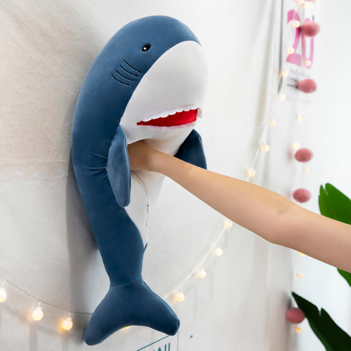  New Creative Toy Cute Shark Plush Toy Bedroom Sofa Decor Shark Pillow Stuffed Animal Wholesale