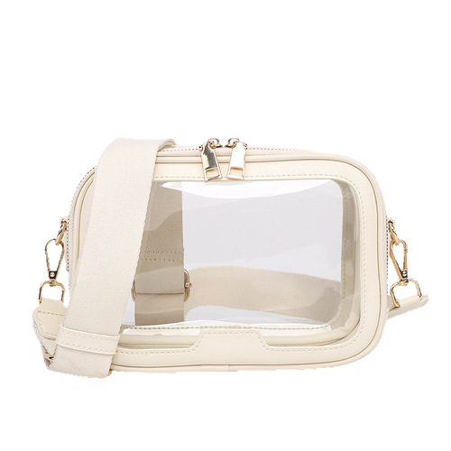 Women's bags, women's bags, 2025 new transparent cross-border shoulder bags, fashionable cosmetic bags, women's cross-border shoulder bags