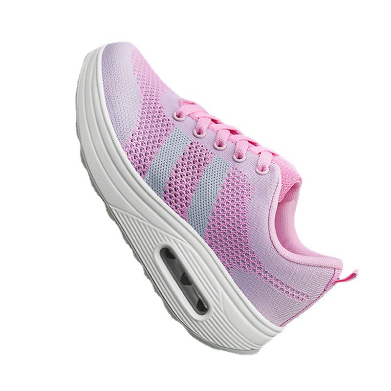 Calcetines ligeros transpirables zapatos de mujer 2023 Invierno Zapatilla de deporte de las mujeres volando malla tejida zapatos casuales plataforma zapatos de mujer