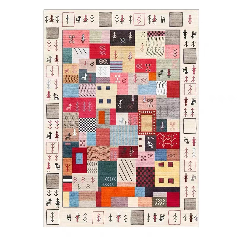 WBZ7土耳其波斯客廳地毯復古美式ins風茶几毯波西米亞臥室房間床