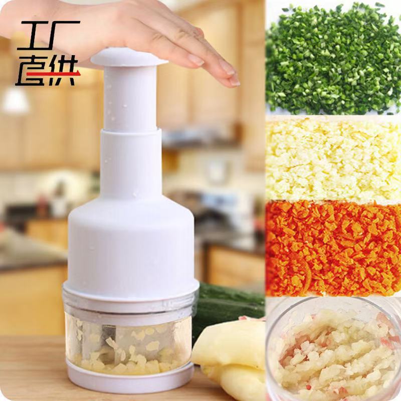 Cuchillo de palmaditas, cortador de ajo multifuncional, cortador de verduras, cuchillo de palmaditas manuales, suministros de cocina, artefacto de machacado de ajo de acero inoxidable para el hogar