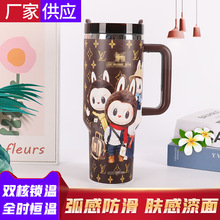 跨境新品爆款现货拉布布汽车杯40oz不锈钢保温杯多样式车载冰霸杯