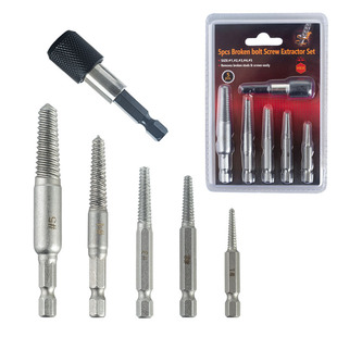 Broken head screw extraction device hexagonal handle sliding tooth broken wire screw extraction device 60 black cap quick release matching suit