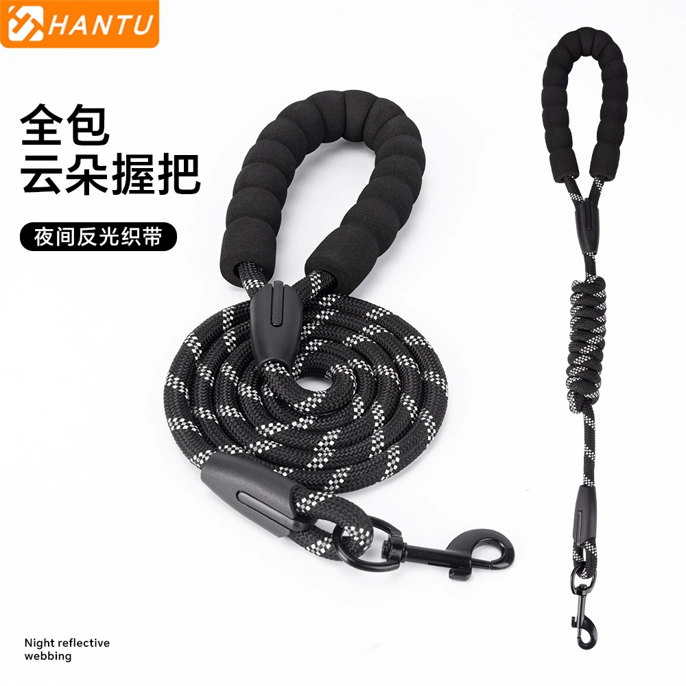 Amazon Новый тяговый трос для домашних животных светоотражающий нейлоновый трос для собак взрывозащищенный прогулочный трос для собак круглая веревка оптом