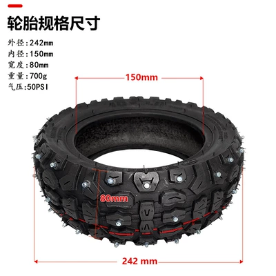 10X3.0 Spiked Tire 10*3.0 Elektrikli avtomobil şinləri