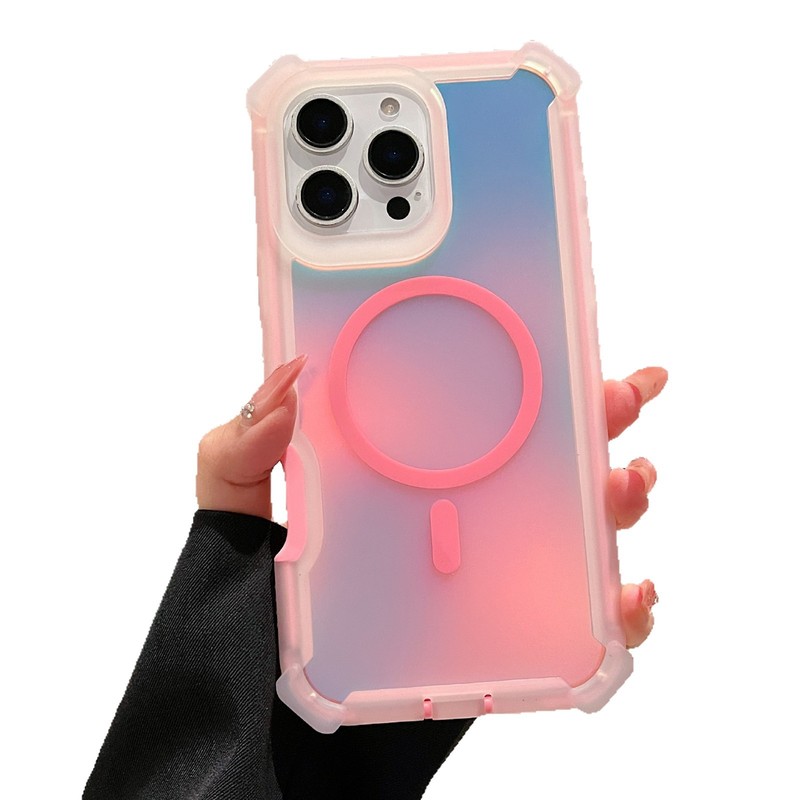 适用iphone16promax保护套变色龙电镀磁吸手机壳防摔|undefined