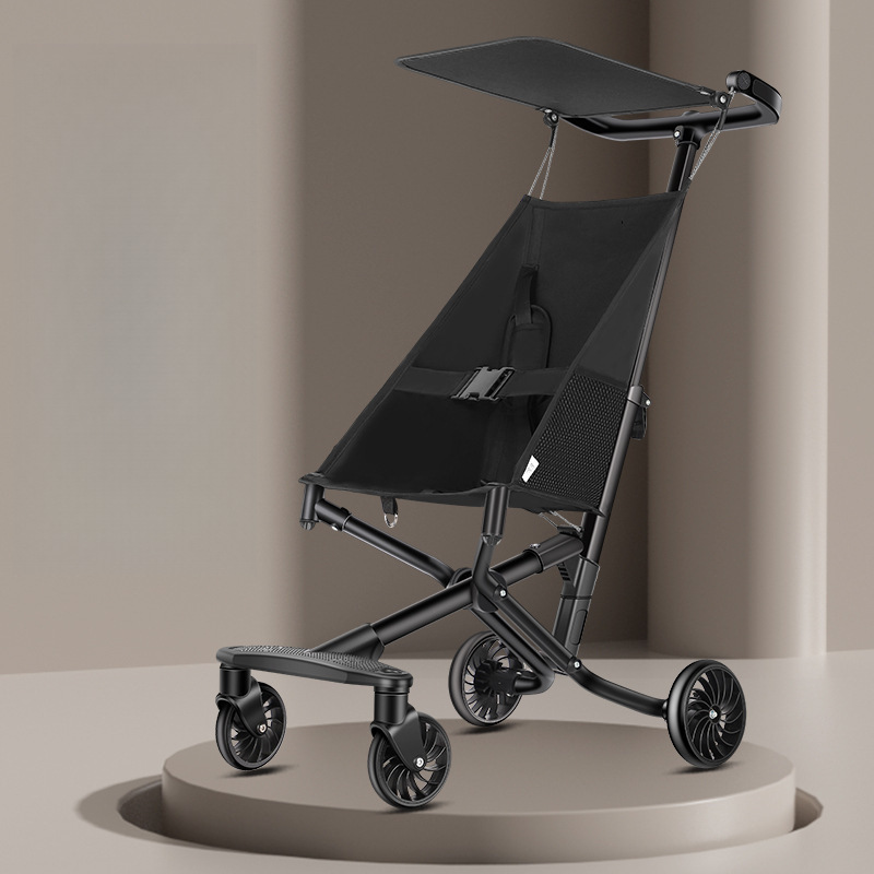 Little Tiger's Same Style Baby Stroller, Children's One-Click Folding Baby Simple Stroller, Pocket Lightweight Boarding