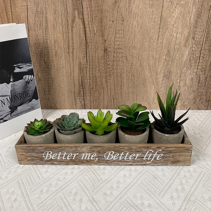 Planta verde artificial planta suculenta maceta Venta caliente transfronteriza fábrica de comercio electrónico al por mayor decoración del hogar mini adornos