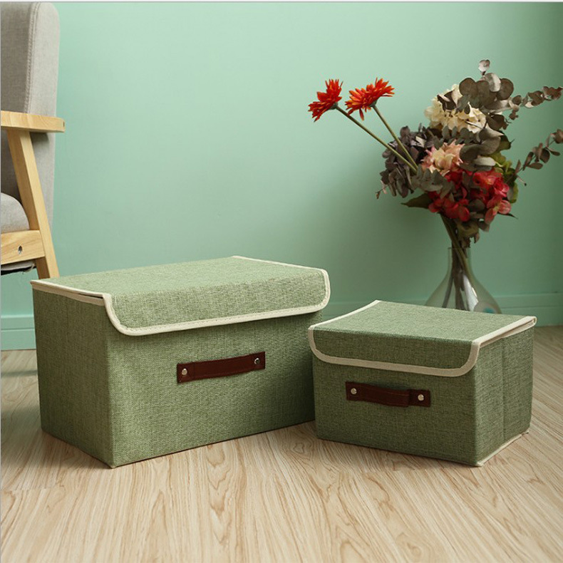 Boîte de rangement en tissu pour organisation et placard_voghion.com