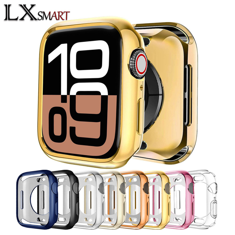 For Apple Watch S10 Soft Protective Case HD TPU Half Bag Hollow Case Ultra Drop-resistant Protective Case