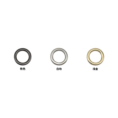 Flat wire circle inner diameter 14.5mm metal ring zinc alloy die-cast ring luggage accessories clothing metal accessories