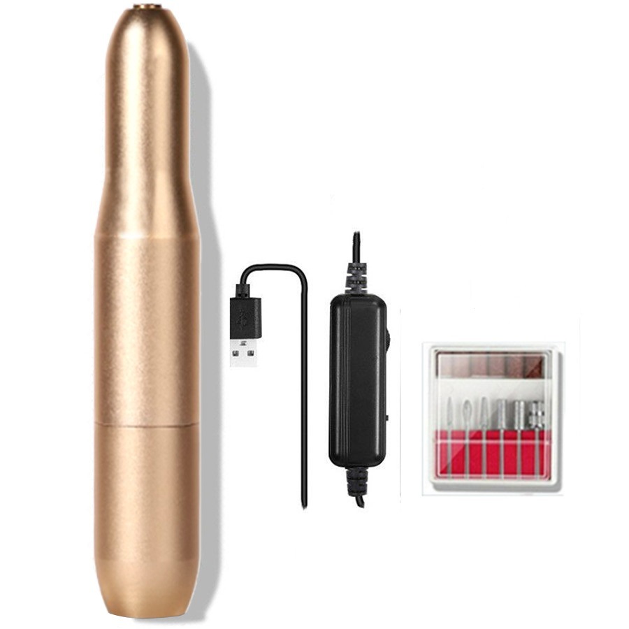 Fuente de alimentación USB pluma de esmalte de uñas pluma 20000 vuelta pequeña portátil polaco pluma herramienta de uñas eléctrica