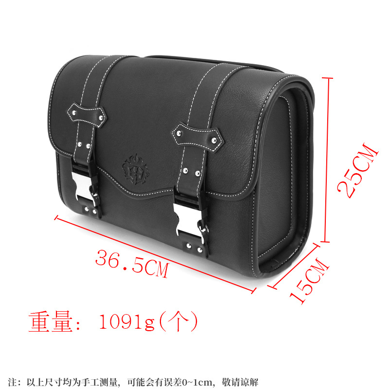Scooter Motorcycle Django/Ns125L Retro Rear Tail Bag Leather Waterproof Hanging Bag Rear Seat Bag for Riders