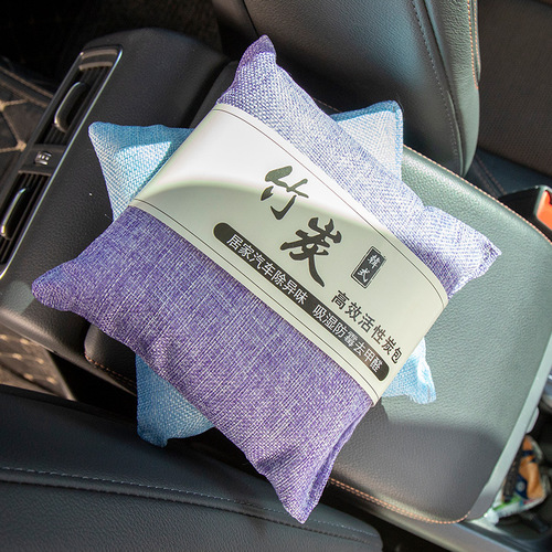 Factory direct supply activated carbon bag for car household dehumidification smell carbon bag Korean linen formaldehyde removal bamboo charcoal bag 500g