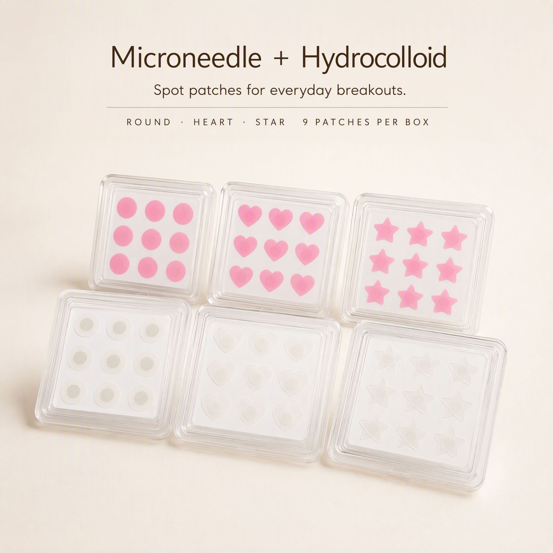Mikro İğneli Sivilce Yaması Su Hidrokolloid Emicilik Iltihaplı Sivilce Absorbsiyonu Yüz Kusurları Kapatıcı Temizleyici Sivilce Yaması Fabrika Özel Sipariş Çözünebilir Sivilce Yaması