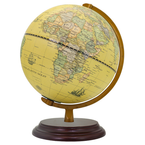 Full English globe foreign trade antique AR glowing ornament, European and American retro with light, cross-border exclusive globe manufacturer
