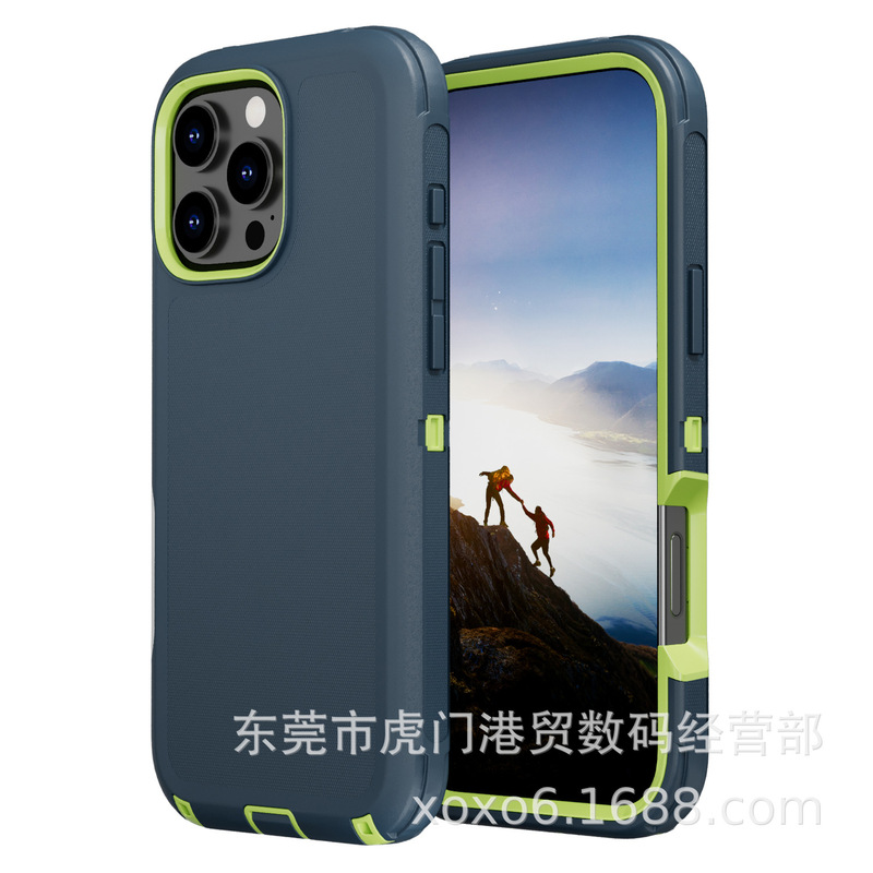 iPhone16 Pro Maxに適した新しい耐衝撃電話ケースApple 16 Proアーマーケース落下防止電話ケース|undefined