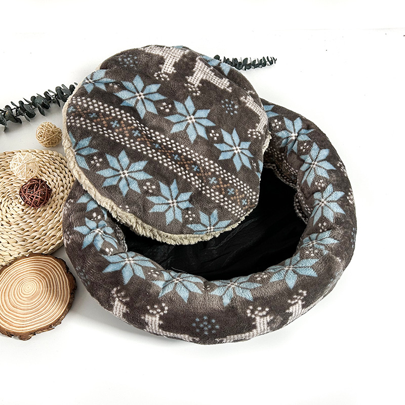 Cat's Dog's Pet Long Plush Winter Warm and Comfortable Nest Can Be Dog Mat_voghion.com