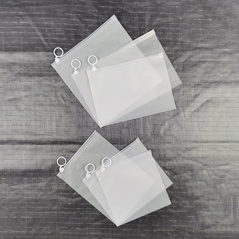 Bolsas con cremallera de EVA esmeriladas, superventas transfronterizas, al por mayor, tamaño pequeño, para ropa interior, cosméticos y muestras. image 4