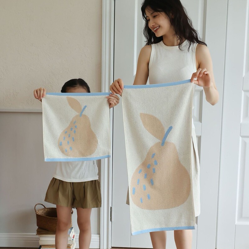 Cute Fruit Series ~ Class A Small Fresh Cotton Absorbent Towel Children's Face Towel High Density Skin-Friendly Absorbent Bath Towel Cute Fruit Series ~ Class A Small Fresh Cotton Absorbent Towel Children's Face Towel High Density Skin-Friendly Absorbent Bath Towel
