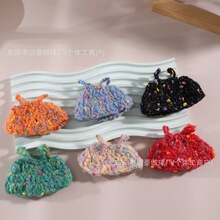 新款手工针织毛线连衣裙diy棉花娃娃换装娃衣掌门狗公仔衣服配饰