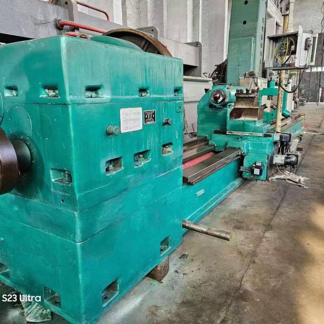 处理二手青重C61160Ax8米数控卧式车床主轴转速160工件重量:30t