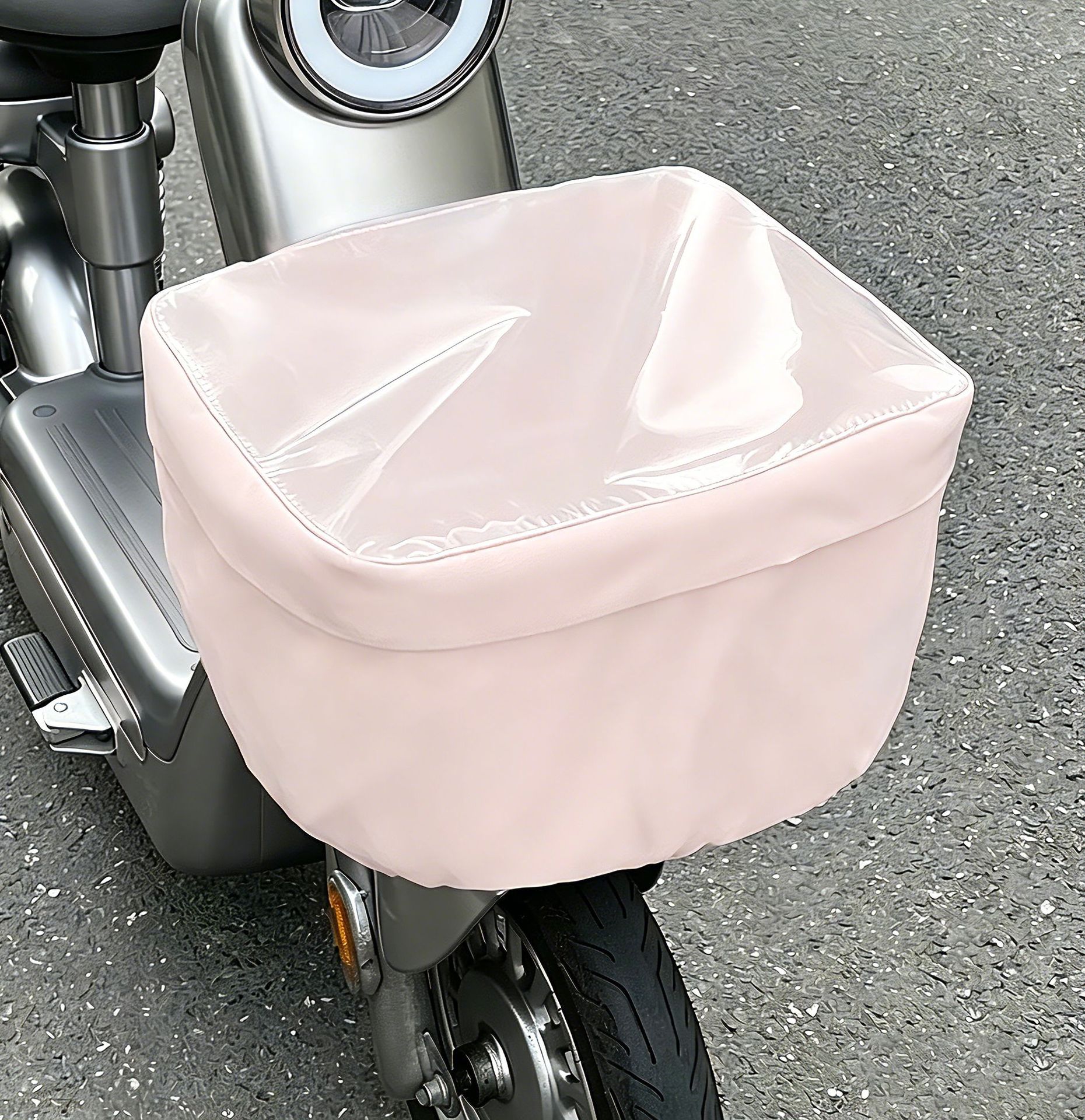 Electric vehicle basket rain cover, electric bike front basket dust cover, bicycle basket waterproof cover, universal