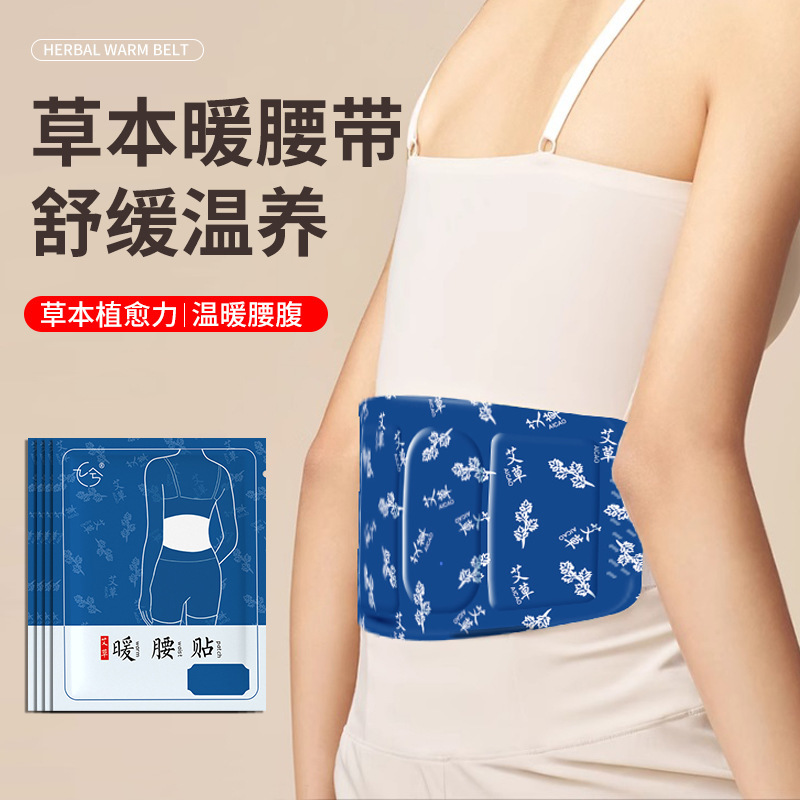 温灸腰当て 温熱腹腰保護パッチ 生理痛緩和 温熱腰椎パッチ 艾草蒸気腰当て 冷え対策 温熱腰保護|undefined