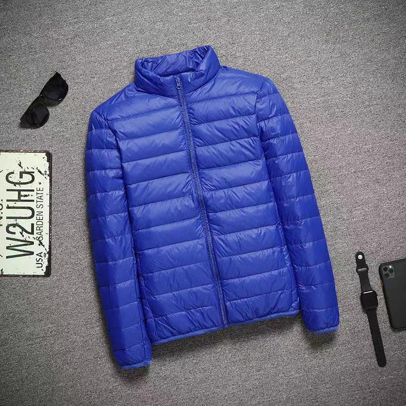 Chaqueta acolchada de algodón para hombres fuera de temporada Chaqueta acolchada de algodón de trabajo ligero Chaqueta acolchada de algodón para hombres jóvenes y de mediana edad más tamaño Chaqueta acolchada de algodón con plumas papá abrigo de invierno