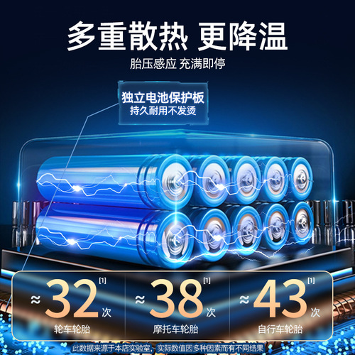 Car wireless inflatable pump, car-use convenient sports car tire high-pressure air pump, inflatable treasure, electric air pump