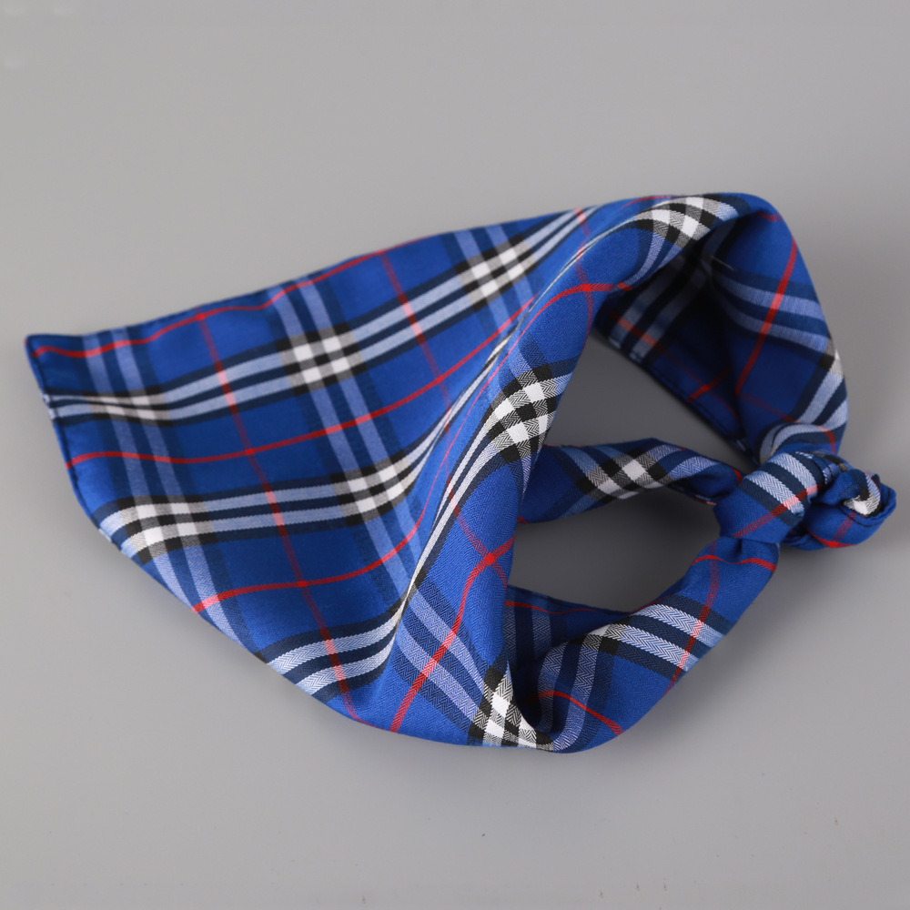 Fabricante en stock transfronteriza mascota bufanda perro doble capa algodón triángulo toalla mascota saliva toalla perro bufanda perro toalla