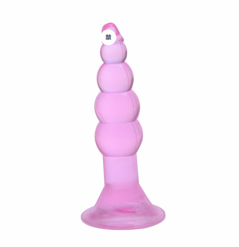 Wilianzhu Anal Plug with Pull Beads, TPE, Black, Adult Anal Training Toy — detail image 19