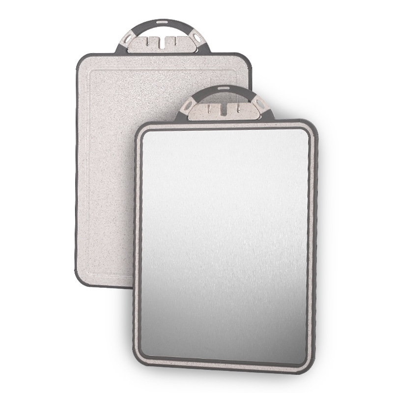 Amazon 304 tabla de cortar de acero inoxidable descongelación acelerada PP tabla de cortar molinillo de ajo utensilios de cocina domésticos tabla de cortar de mano