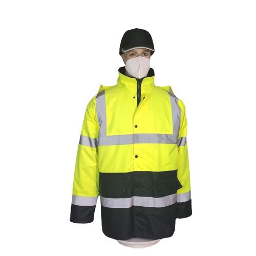 Factory Direct Sale Euro Standard Passed Autumn/Winter Waterproof Warm Reflective Road Work Safety Vest