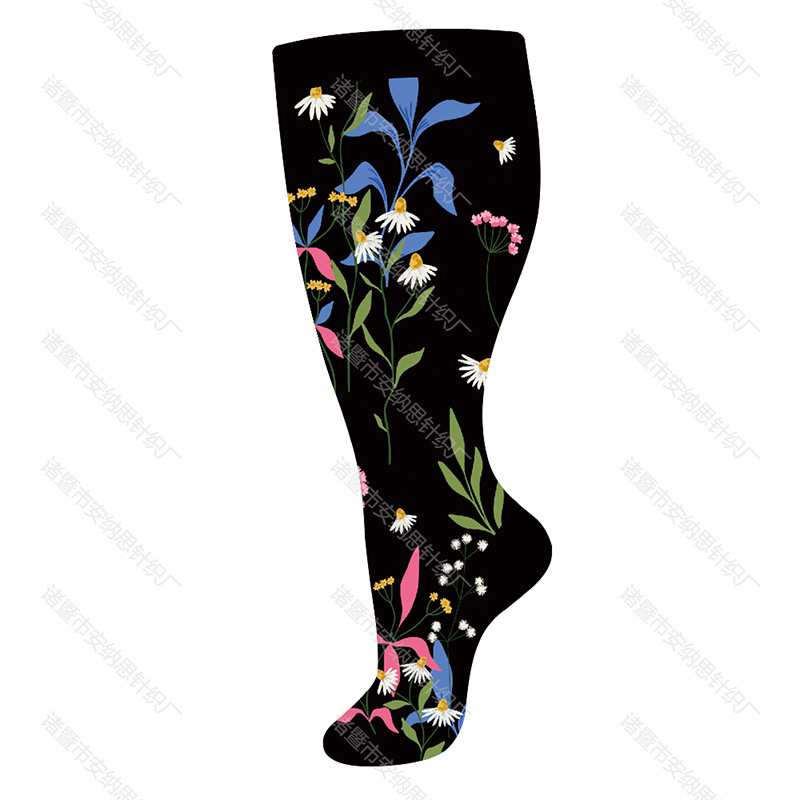 검은 꽃 시리즈 - 빨간색과 파란색 잎