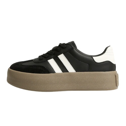 Dexun shoes for women 2024 spring new thick-soled retro color-blocking casual sports versatile soft-soled shoes ins trend