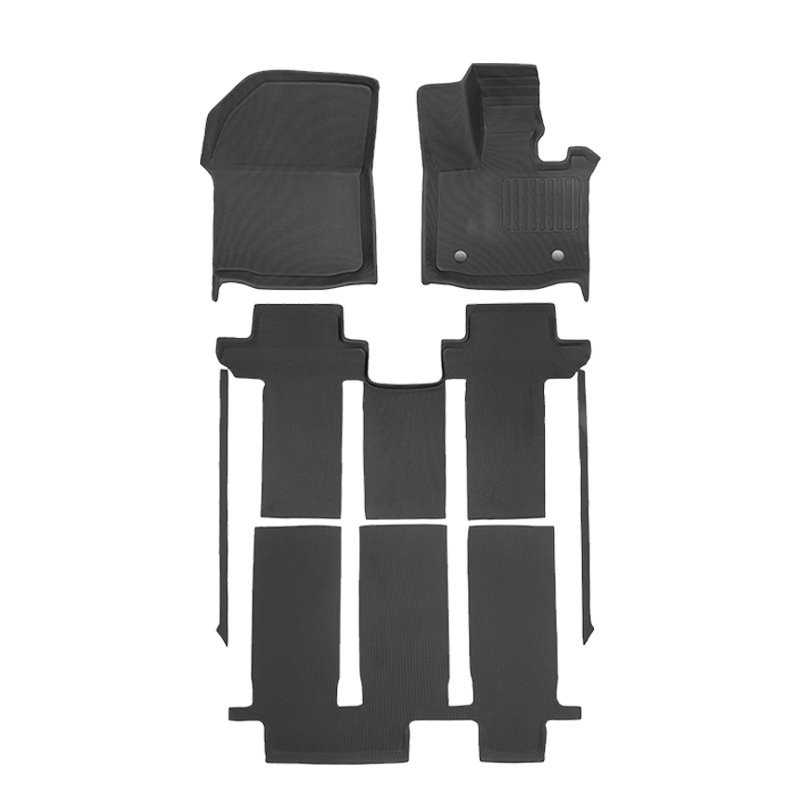 Aplicable a Denza D9 híbrido 2024 - 2025 3D para todo el tiempo material XPE cojín de piso para automóviles