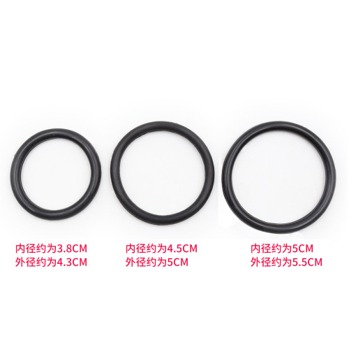 Sexy bondage toy rubber ring sm torture device silicone ring sex toy wholesale black round JJ set sex toy