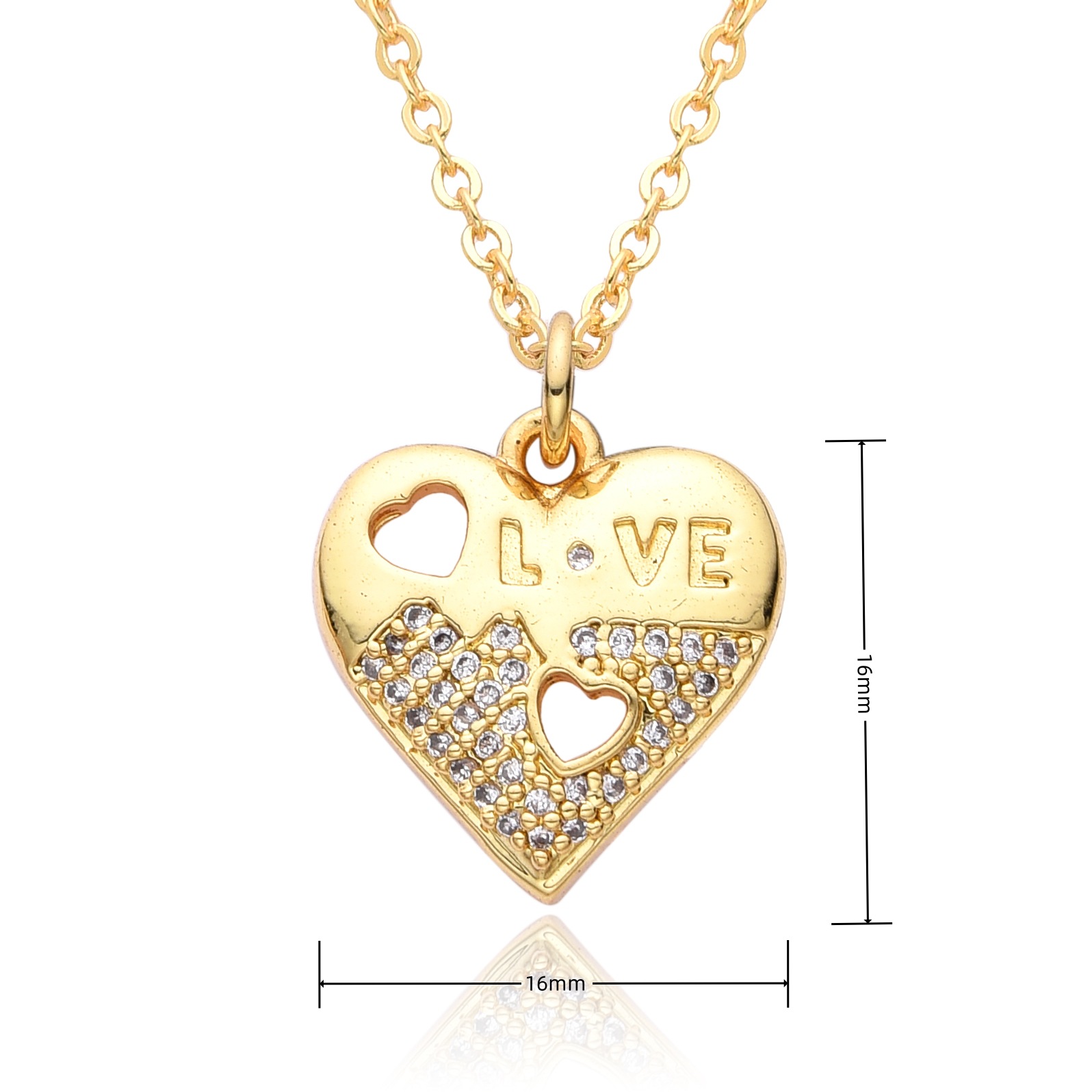 12g Weight Copper Pendant Material Zircon Inlay Material Pendant Necklace Classification Copper Chain Material 1 Piece Quantity Holiday, Daily Occasion Copper Material Heart Shape Pattern Women's Gender Inlay Design Simple Style Style Copper Inlay Heart Shape Zircon Pendant Necklace 18