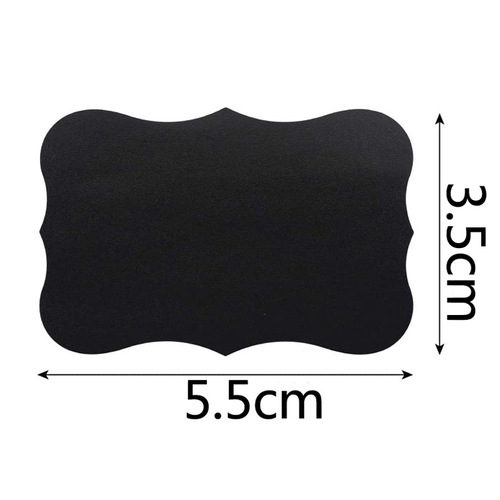 Wholesale 300 sheets/volume blackboard label stickers PVC removable waterproof labels irregular shape marking stickers
