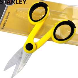 史丹利工具双色柄电工剪刀140mm 90-171-23C铁皮剪是STANLEY/史丹