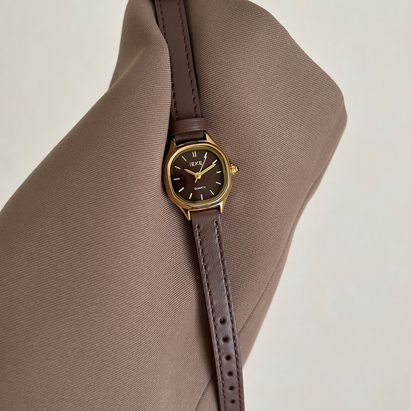 IEKE square leather strap women's watch, fashionable striped watch, niche retro polygonal wristwatch, available on AliExpress for cross-border e-commerce IEKE square leather strap women's watch, fashionable striped watch, niche retro polygonal wristwatch, available on AliExpress for cross-border e-commerce